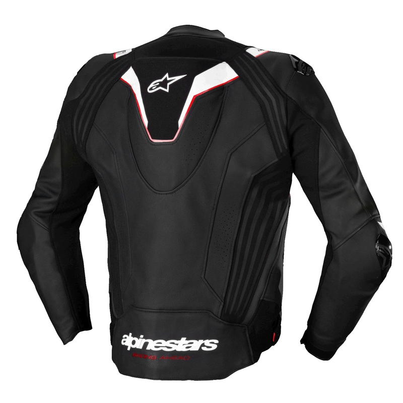 Blouson moto en cuir Alpinestars Missile 3 Ignition noir-blanc