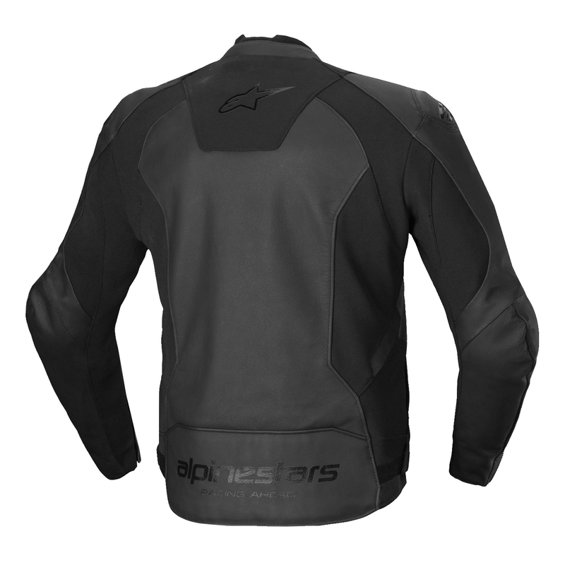 Blouson moto en cuir Alpinestars Faster 3 noir-noir