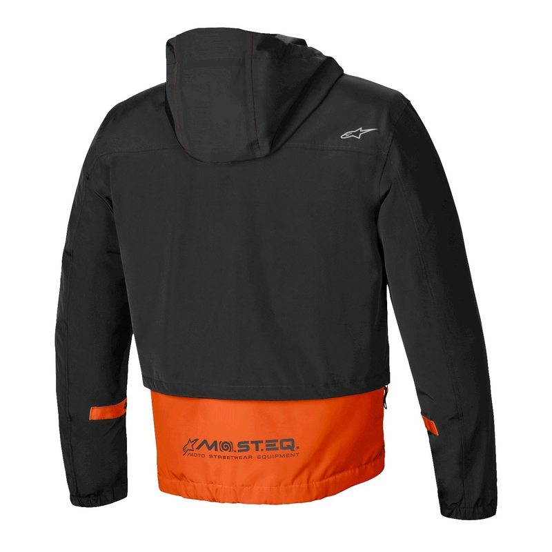 Blouson moto Alpinestars Mootant Waterproof Parka noir-orange fluo