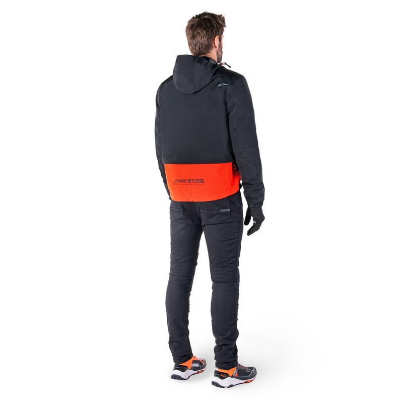 Blouson moto Alpinestars Mootant Waterproof Parka noir-orange fluo