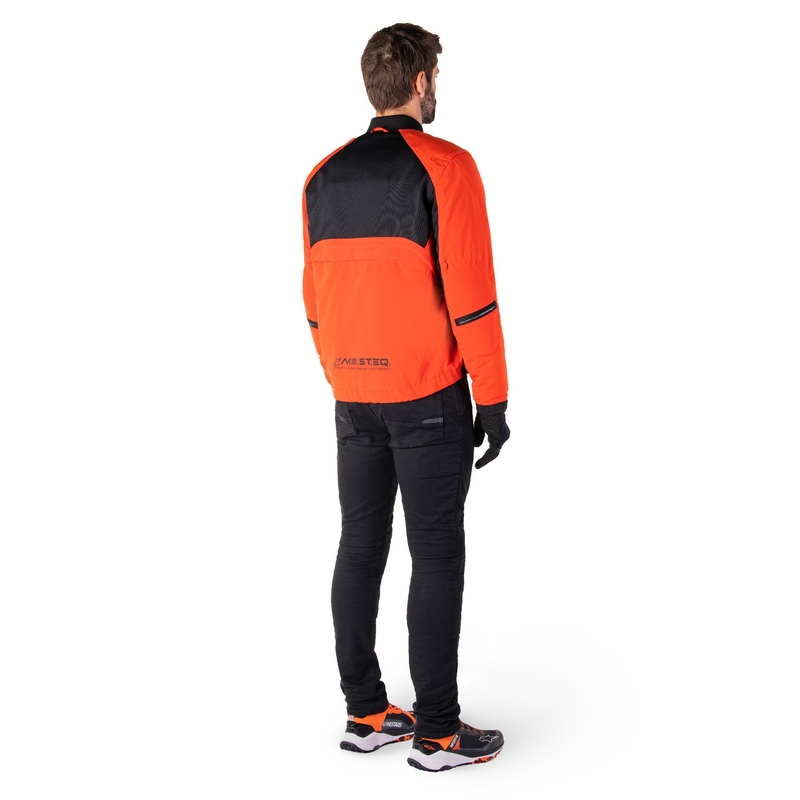 Blouson moto Alpinestars Mootant Waterproof Parka noir-orange fluo