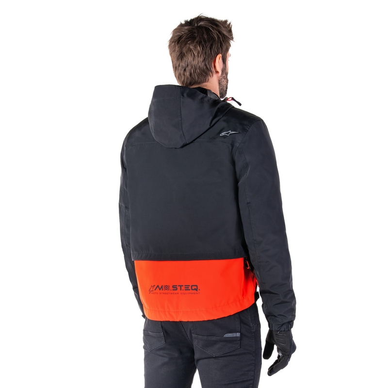 Blouson moto Alpinestars Mootant Waterproof Parka noir-orange fluo