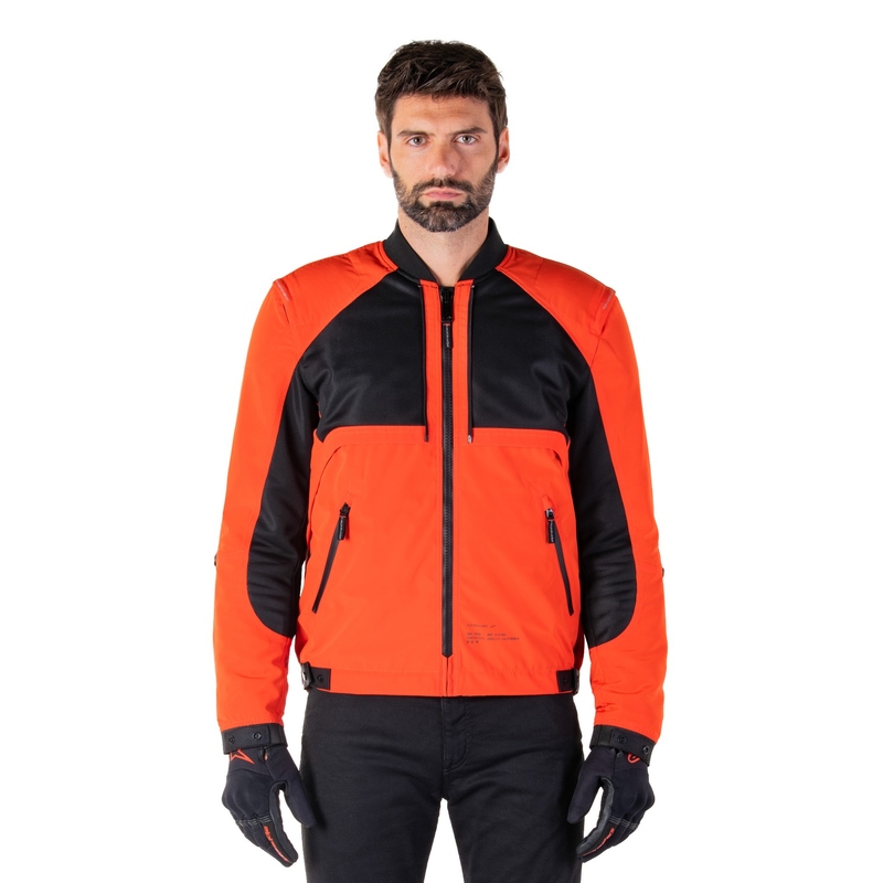 Blouson moto Alpinestars Mootant Waterproof Parka noir-orange fluo