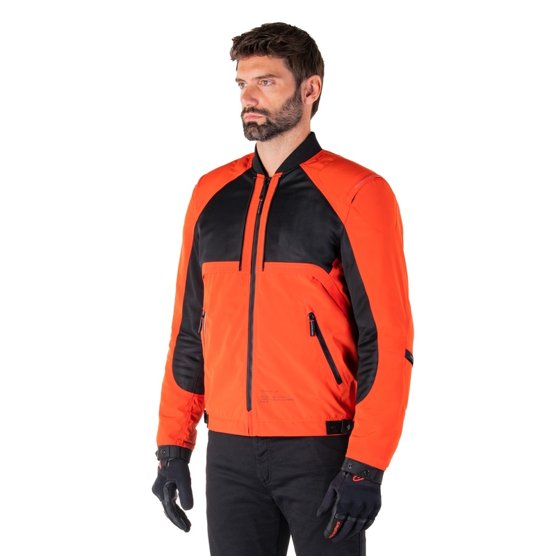 Blouson moto Alpinestars Mootant Waterproof Parka noir-orange fluo