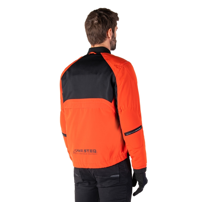 Blouson moto Alpinestars Mootant Waterproof Parka noir-orange fluo