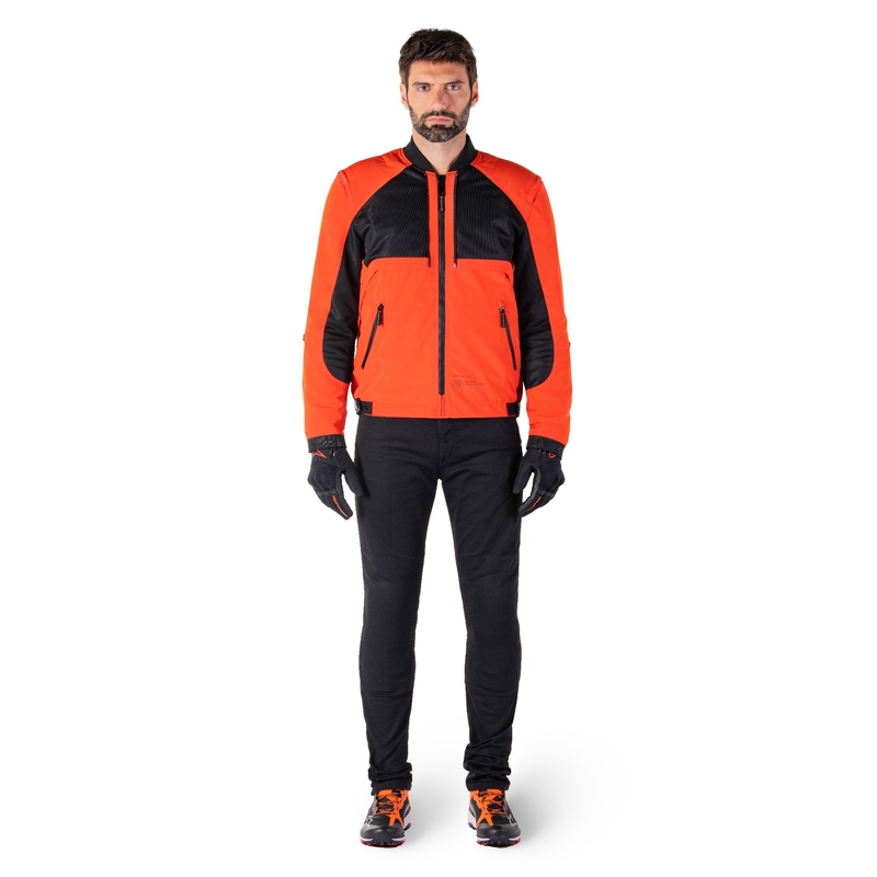 Blouson moto Alpinestars Mootant Waterproof Parka noir-orange fluo