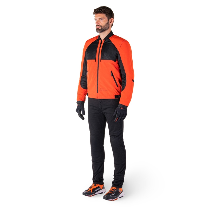 Blouson moto Alpinestars Mootant Waterproof Parka noir-orange fluo
