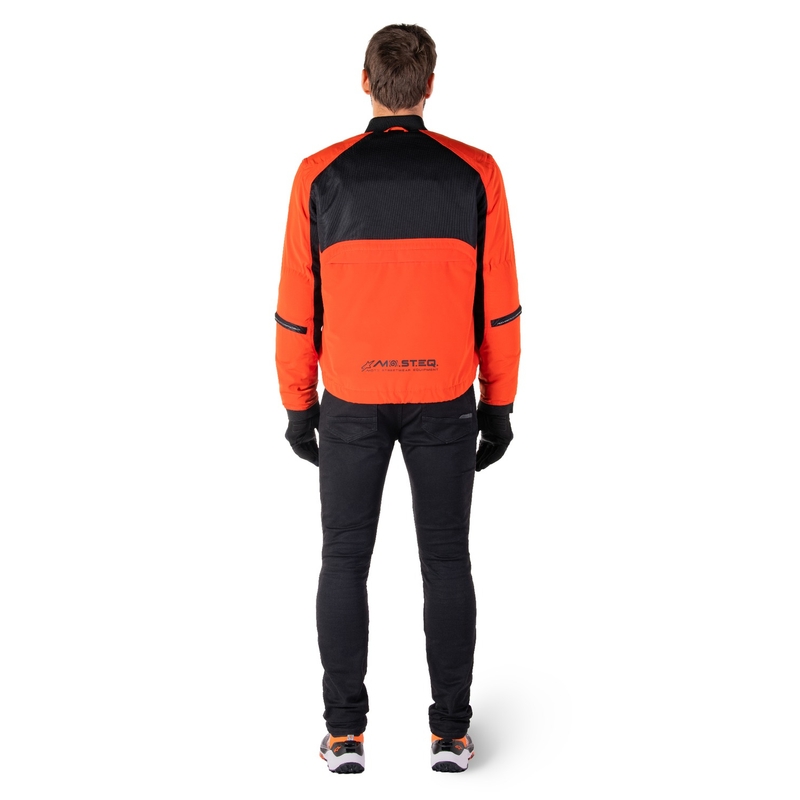 Blouson moto Alpinestars Mootant Waterproof Parka noir-orange fluo