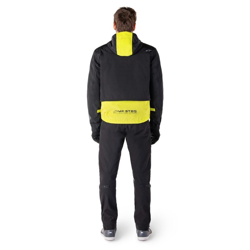 Blouson moto Alpinestars Mootant Waterproof Parka noir-jaune fluo