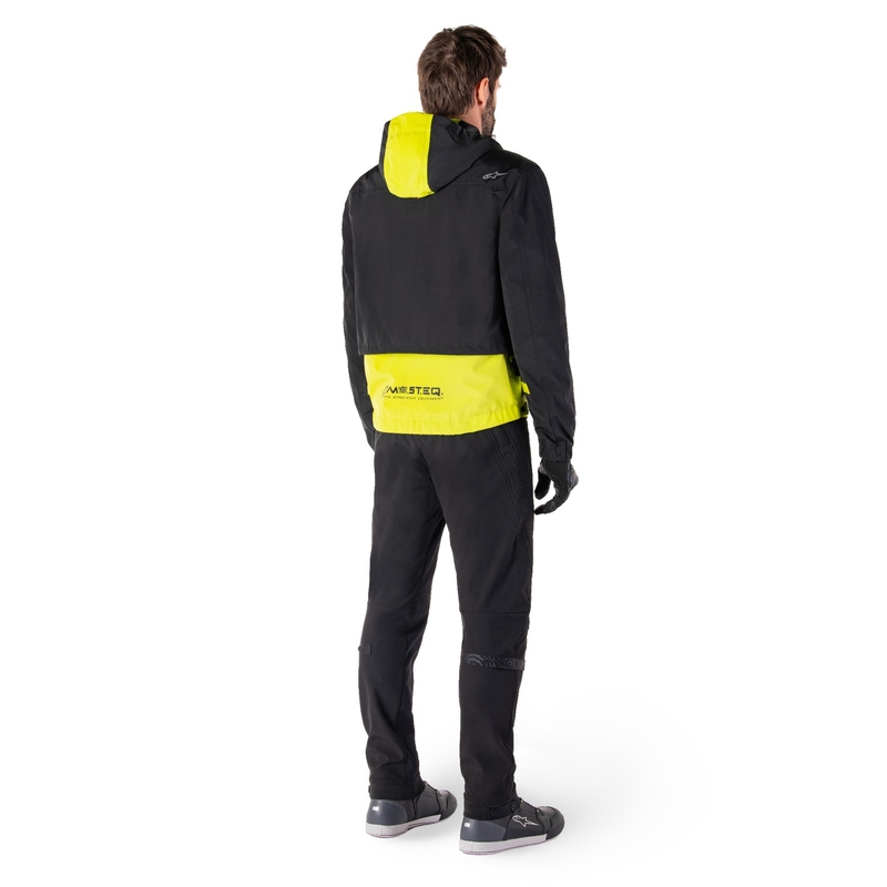 Blouson moto Alpinestars Mootant Waterproof Parka noir-jaune fluo