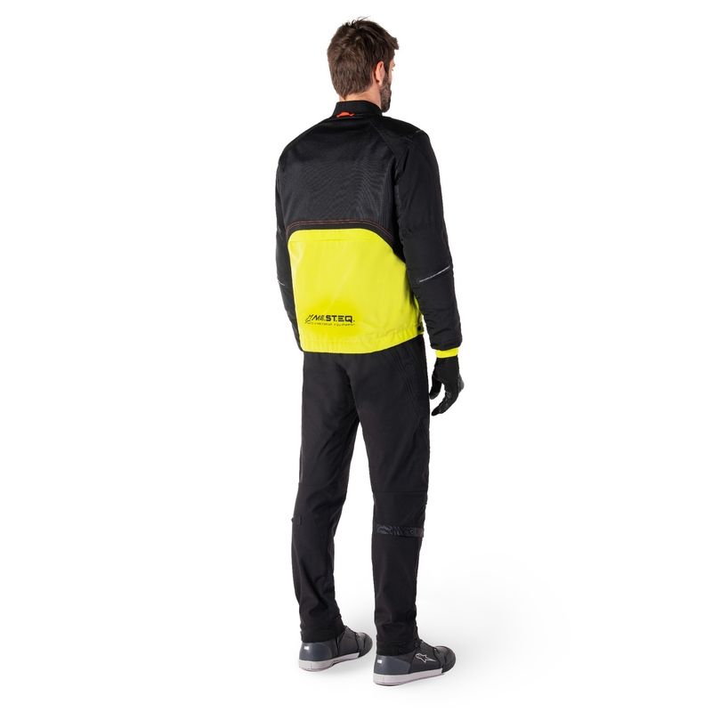 Blouson moto Alpinestars Mootant Waterproof Parka noir-jaune fluo