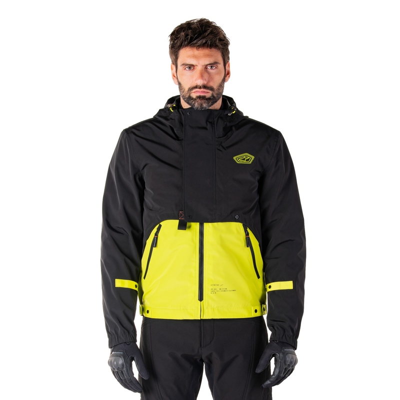 Blouson moto Alpinestars Mootant Waterproof Parka noir-jaune fluo