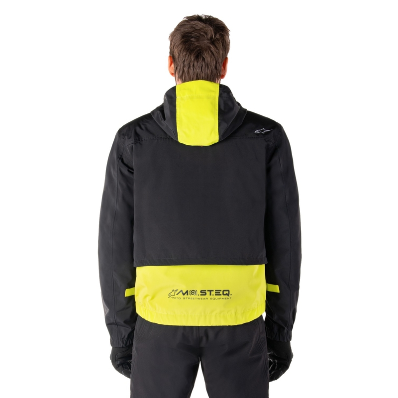 Blouson moto Alpinestars Mootant Waterproof Parka noir-jaune fluo