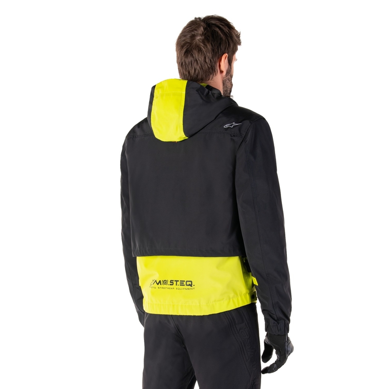 Blouson moto Alpinestars Mootant Waterproof Parka noir-jaune fluo