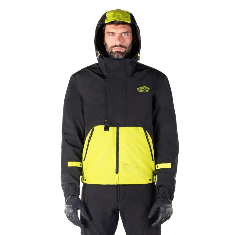 Blouson moto Alpinestars Mootant Waterproof Parka noir-jaune fluo