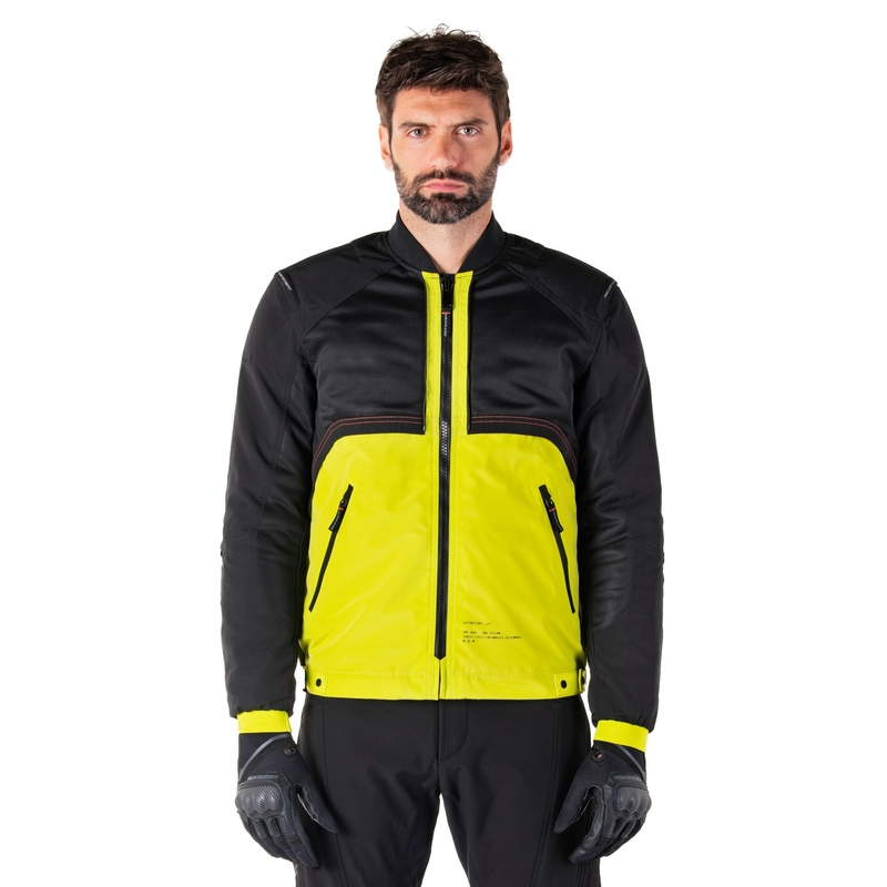 Blouson moto Alpinestars Mootant Waterproof Parka noir-jaune fluo