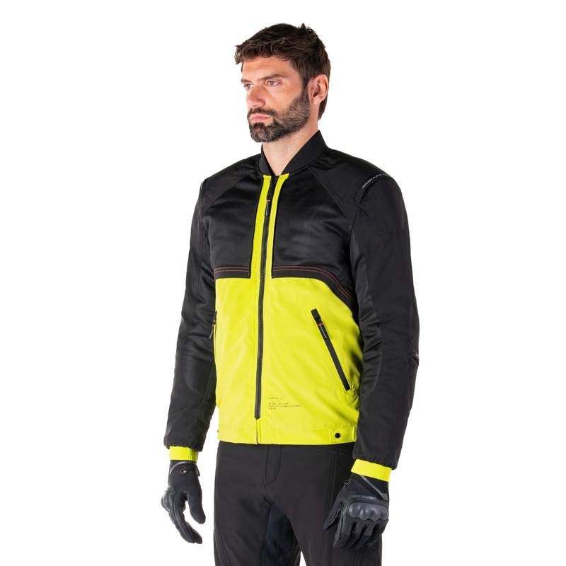 Blouson moto Alpinestars Mootant Waterproof Parka noir-jaune fluo