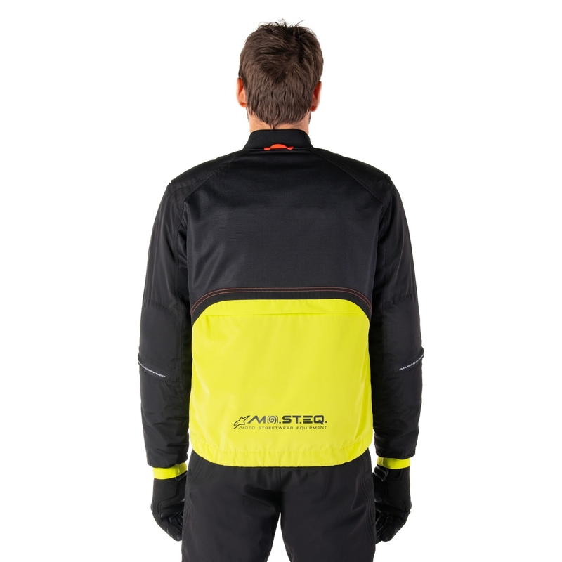 Blouson moto Alpinestars Mootant Waterproof Parka noir-jaune fluo
