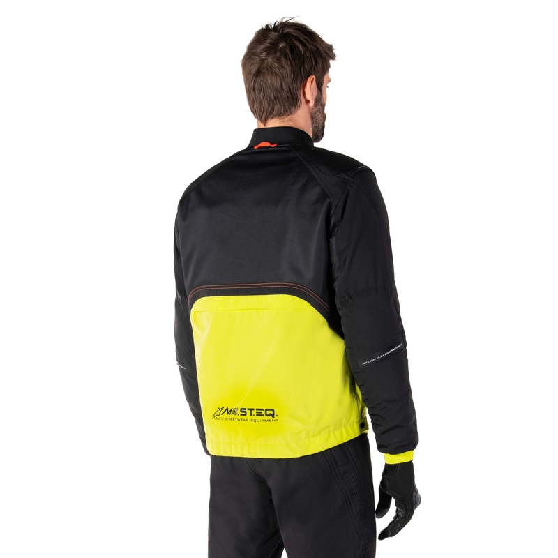 Blouson moto Alpinestars Mootant Waterproof Parka noir-jaune fluo