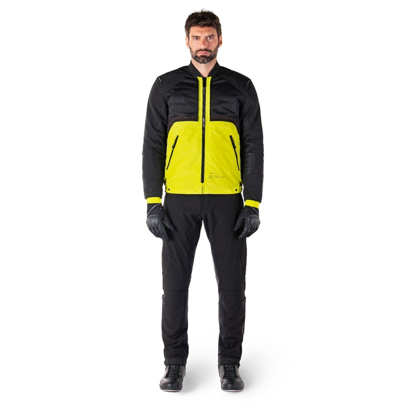 Blouson moto Alpinestars Mootant Waterproof Parka noir-jaune fluo