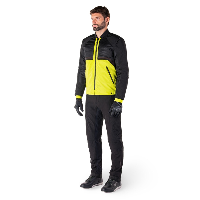 Blouson moto Alpinestars Mootant Waterproof Parka noir-jaune fluo