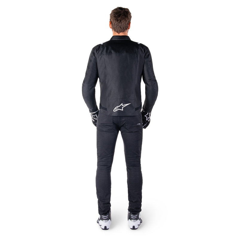 Blouson moto imperméable Alpinestars T-SPS 2 noir-blanc