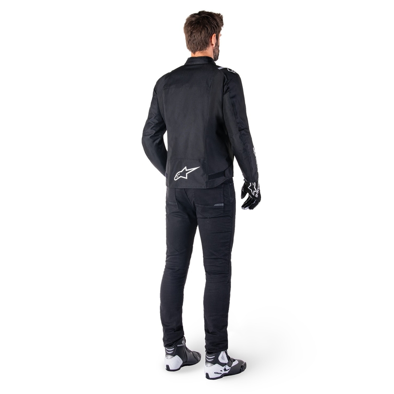 Blouson moto imperméable Alpinestars T-SPS 2 noir-blanc