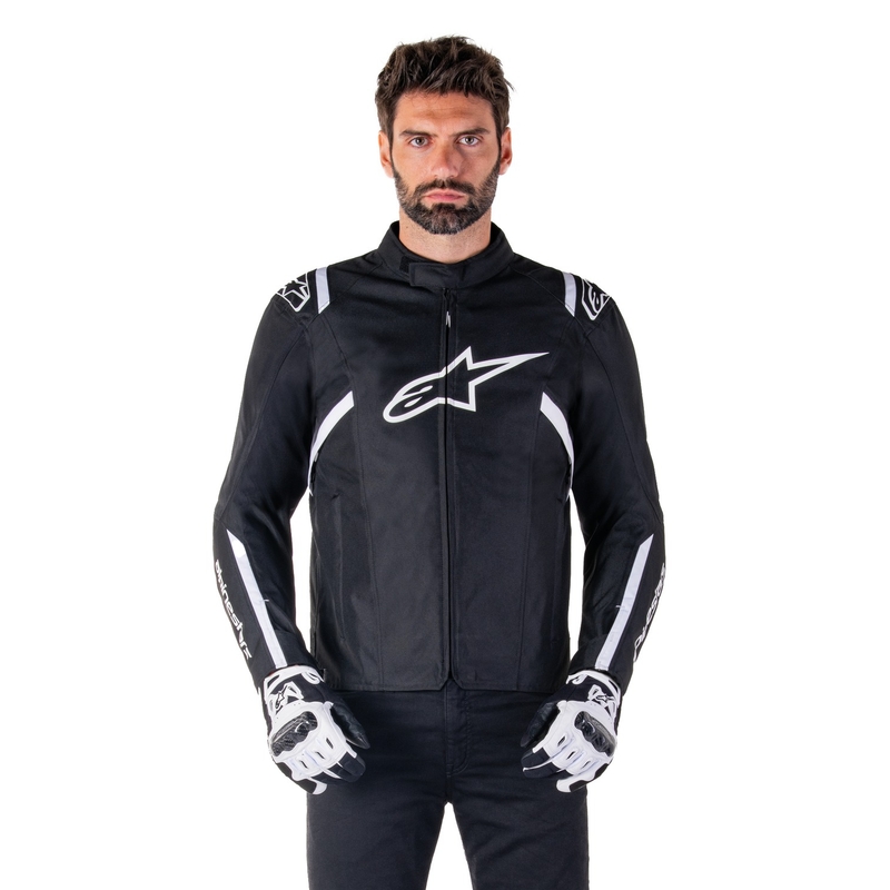 Blouson moto imperméable Alpinestars T-SPS 2 noir-blanc