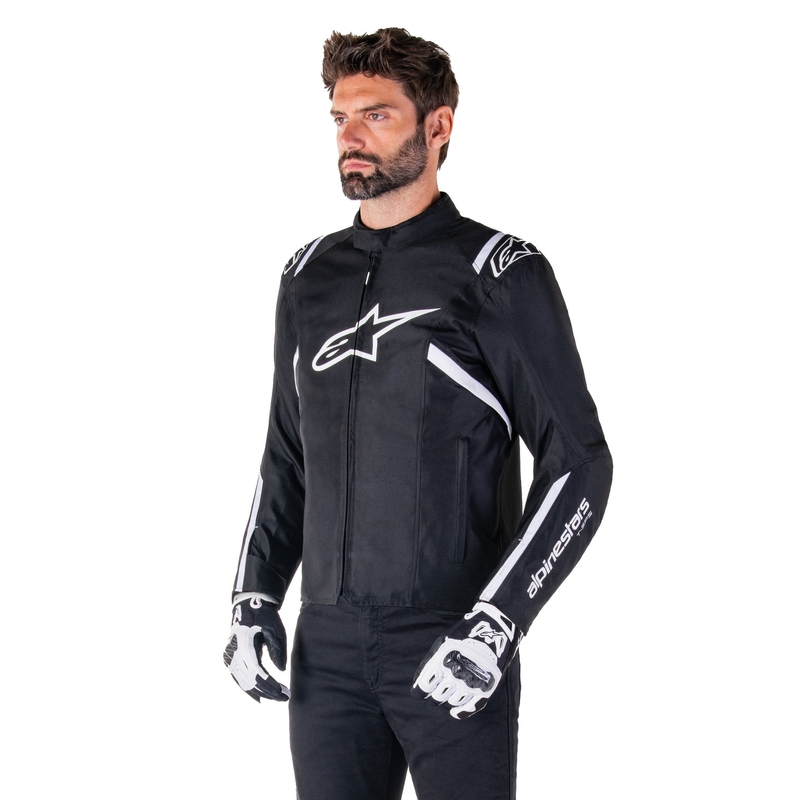 Blouson moto imperméable Alpinestars T-SPS 2 noir-blanc