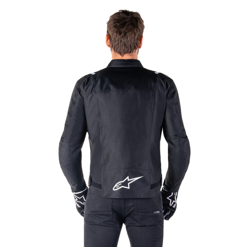 Blouson moto imperméable Alpinestars T-SPS 2 noir-blanc