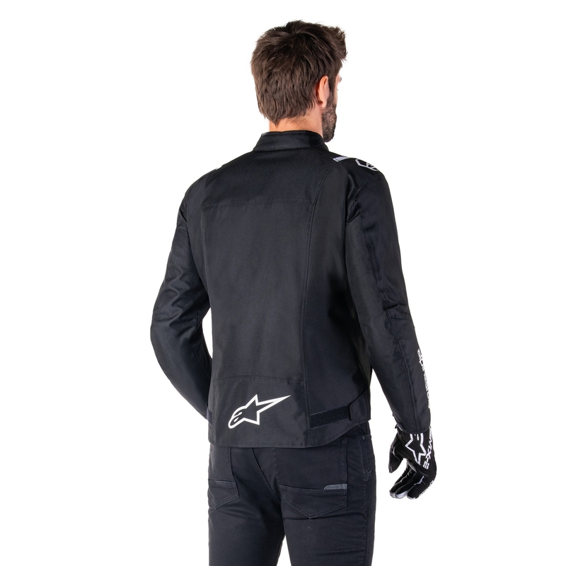 Blouson moto imperméable Alpinestars T-SPS 2 noir-blanc