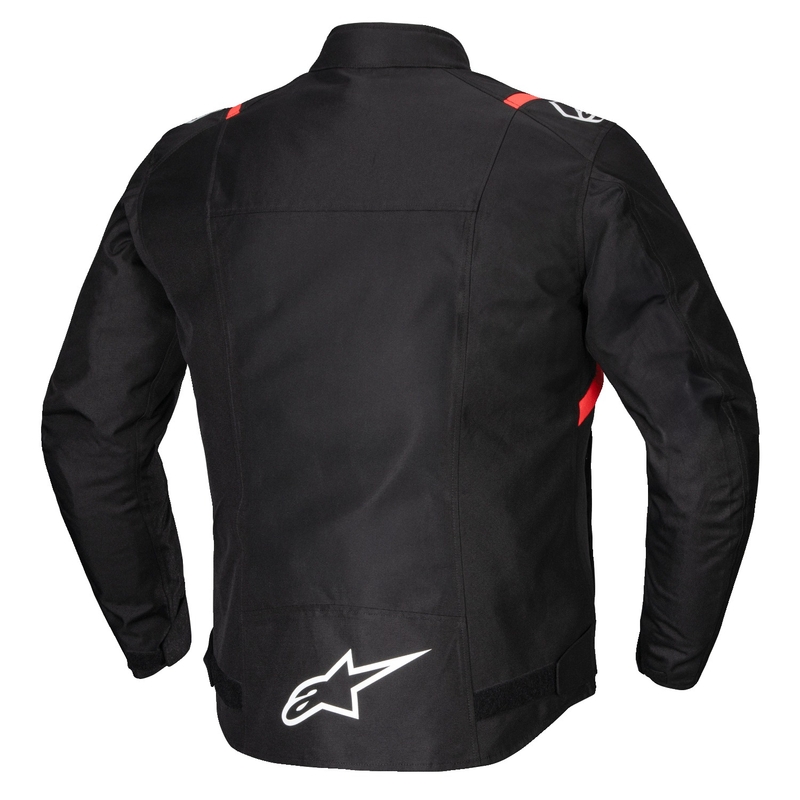 Blouson moto imperméable Alpinestars T-SPS 2 noir-blanc-rouge fluo