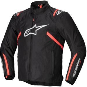 Blouson moto imperméable Alpinestars T-SPS 2 noir-blanc-rouge fluo