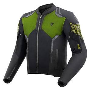 Veste moto Rebelhorn Jax noir-jaune fluo