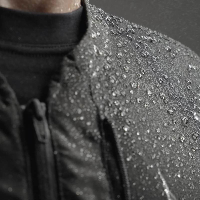 Veste moto Rebelhorn Jax noir-jaune fluo