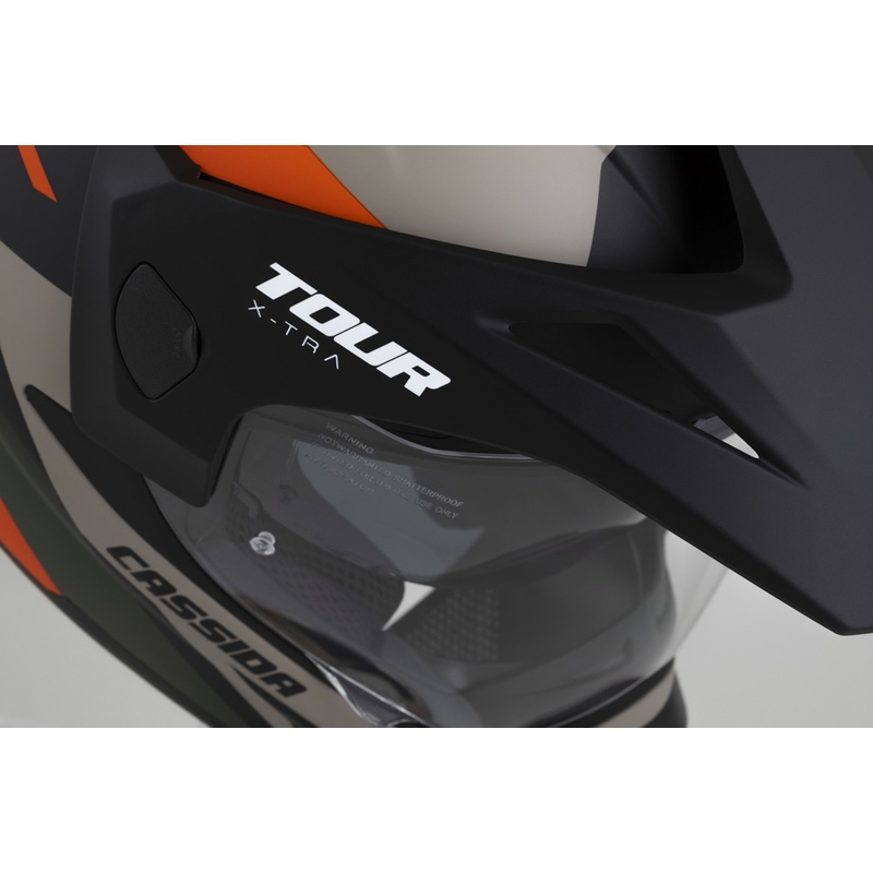 Casque Enduro Cassida Tour 2.0 X-tra sable mat-orange-vert-noir