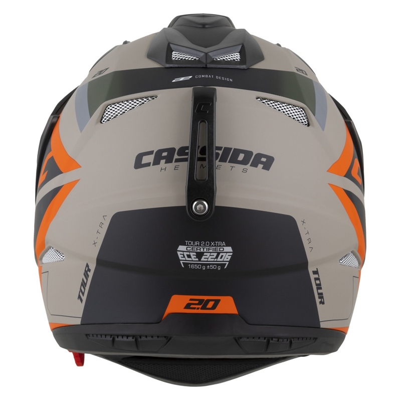 Casque Enduro Cassida Tour 2.0 X-tra sable mat-orange-vert-noir