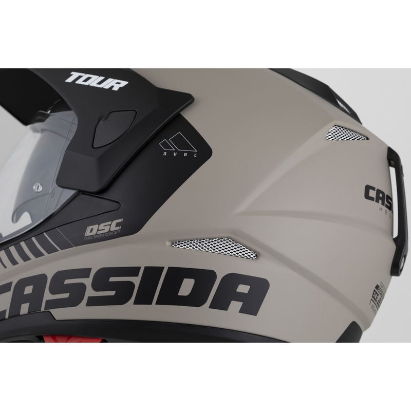 Casque Enduro Cassida Tour 2.0 Dual sable mat-noir