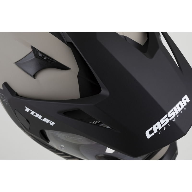 Casque Enduro Cassida Tour 2.0 Dual sable mat-noir