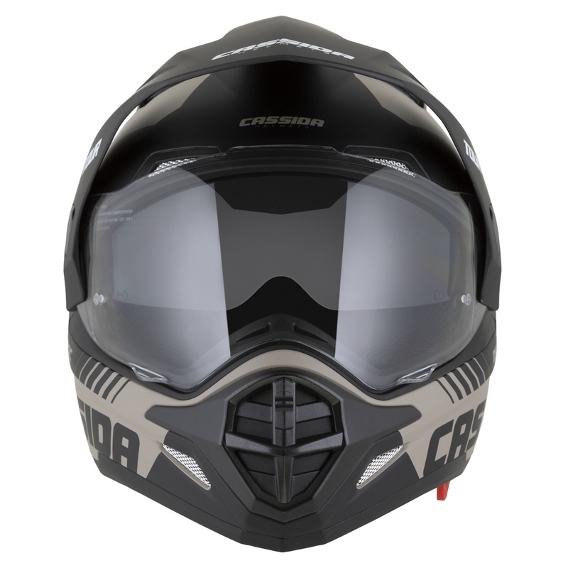 Casque Enduro Cassida Tour 2.0 Dual sable mat-noir