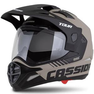 Casque Enduro Cassida Tour 2.0 Dual sable mat-noir