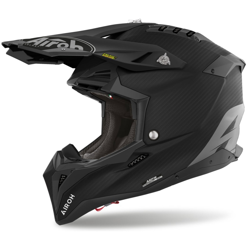Casque de motocross Airoh Aviator 3.0 Carbon noir mat