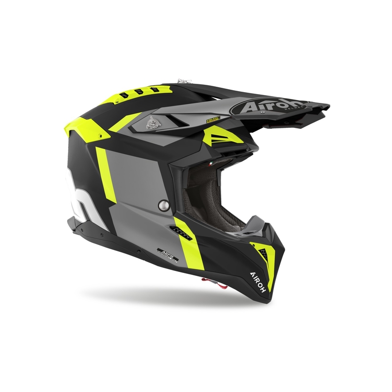 Casque cross Airoh Aviator 3 Glory jaune mat