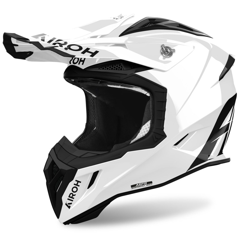Casque motocross Airoh Aviator ACE 2 Couleur blanc brillant