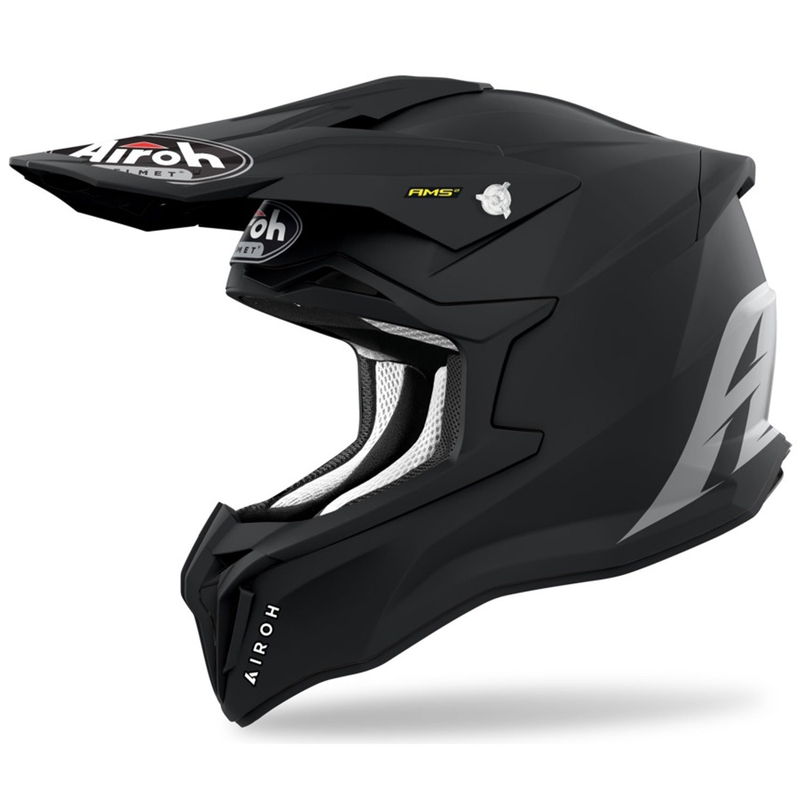 Casque motocross Airoh Strycker Color noir mat soldes