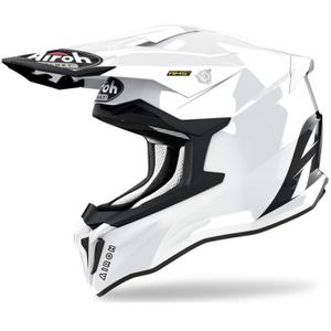 Casque motocross Airoh Strycker Couleur blanc brillant soldes