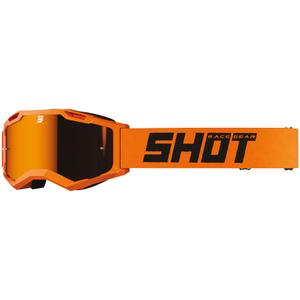 Lunettes de motocross Shot Assault 2.0 Solid orange avec plexiglas iridium