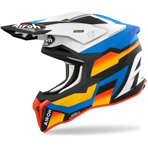 Casque cross Airoh Strycker Glam bleu mat soldes