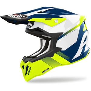 Casque cross Airoh Strycker Blazer jaune soldes