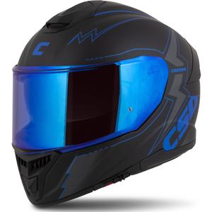Casque moto Integral Cassida Integral GT 2.1 Flash noir-bleu-gris